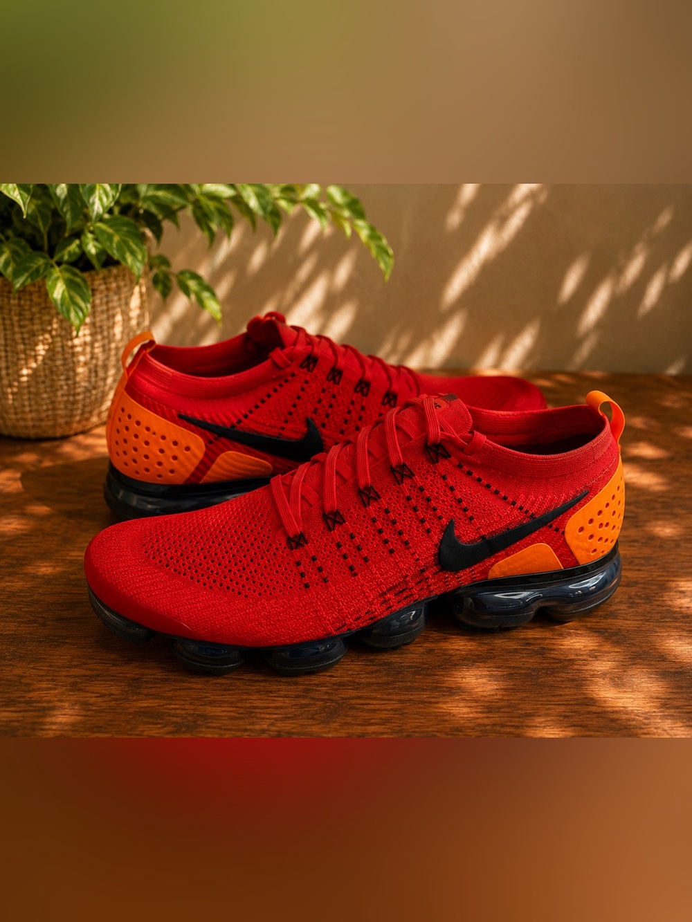 Nike Air VaporMax Flyknit 2 Spider-Man Red Orange Men’s Size 12 AR5406-600